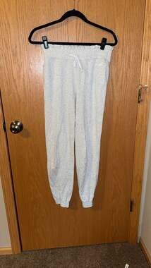 Hollister Light Grey Heather High-Rise Jogger Sweatpants Size XS